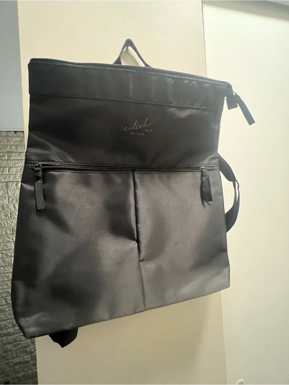 Lush Black Men's Roll-Top Backpack